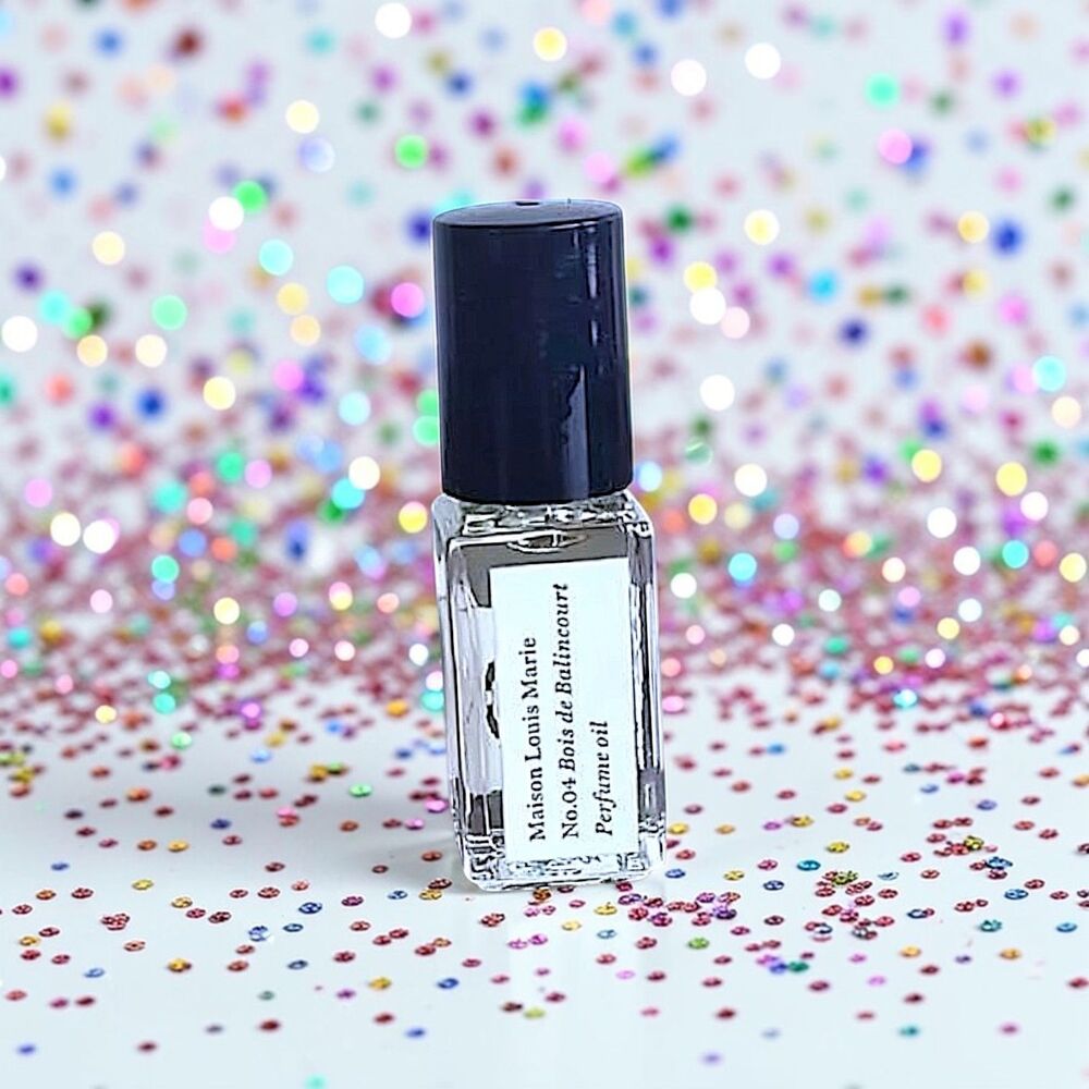 Maison Louis Marie 4 Bois De Balincourt Perfume Oil Rollerball NWOB 0.1 fl. oz